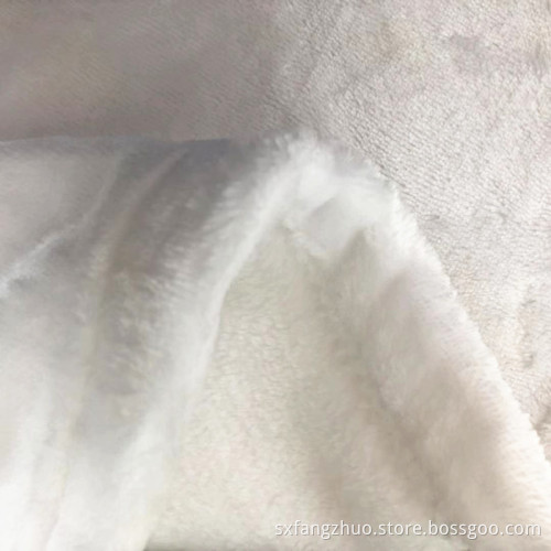 flannel fleece fabric white blanket for printing